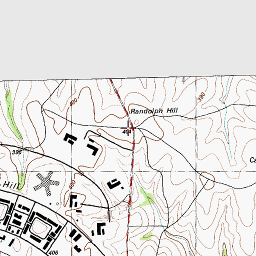 Topographic Map of Randolph Hill, KS