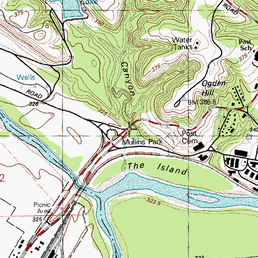 Topographic Map of Pumphouse Canyon, KS