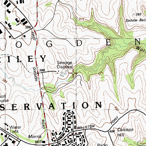 Topographic Map of Cameron Springs Lake, KS