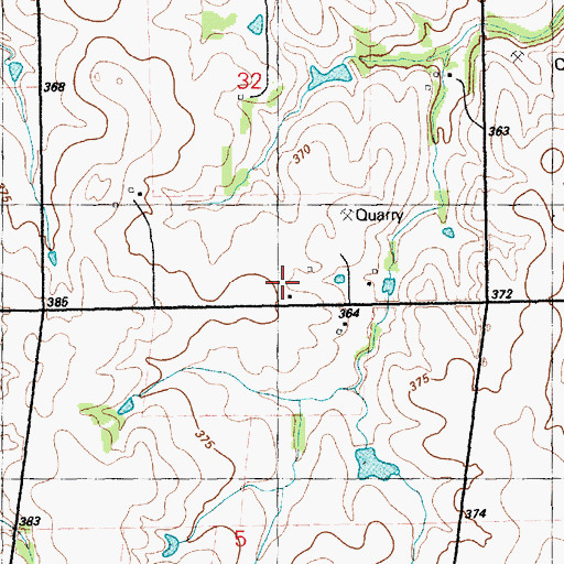 Topographic Map of Township of Smoky Hill, KS