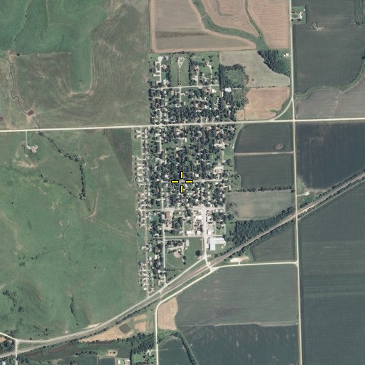 Aerial/Satellite Image of Maple Hill, KS