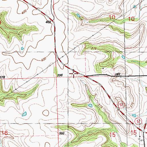 Topographic Map of Township of Jefferson, KS