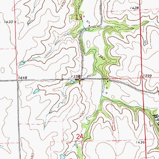 Topographic Map of Township of Liberty, KS