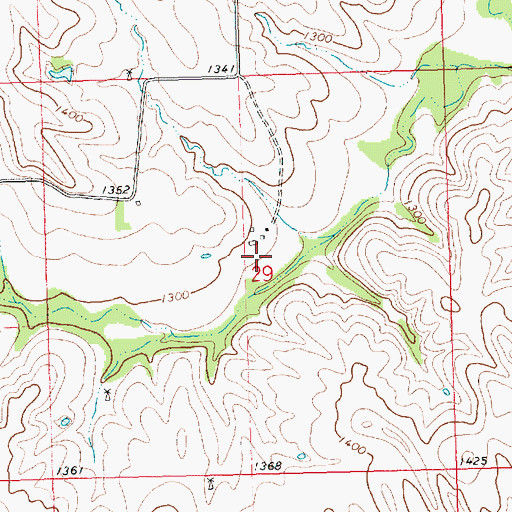 Topographic Map of Township of Washington, KS