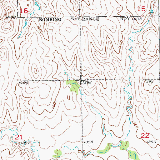 Topographic Map of Township of Washington, KS