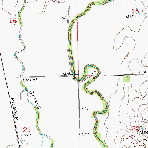 Topographic Map of Township of Eureka, KS