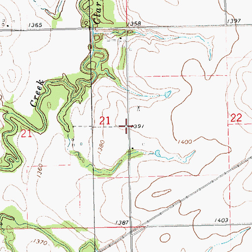 Topographic Map of Township 6, KS