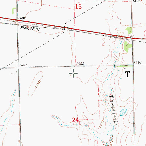 Topographic Map of Township 7, KS
