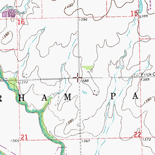 Topographic Map of Township of Durham Park, KS