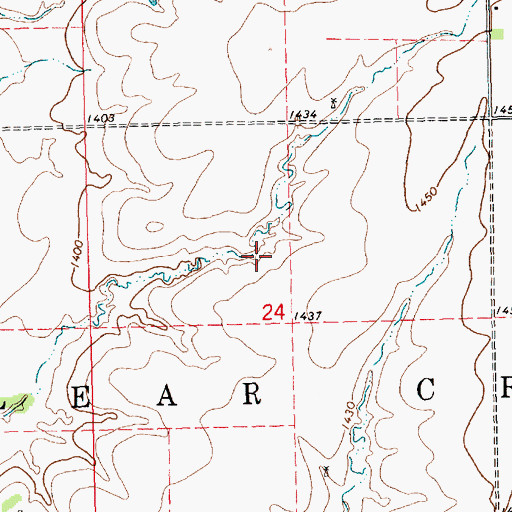 Topographic Map of Township of Clear Creek, KS
