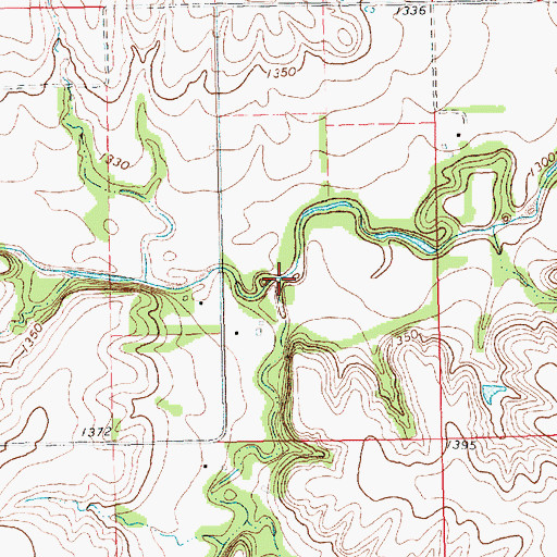 Topographic Map of East Creek, KS