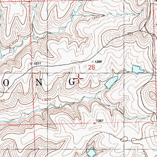 Topographic Map of Township of Strong, KS