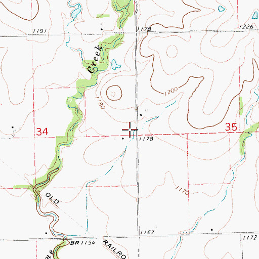 Topographic Map of Township of Americus, KS