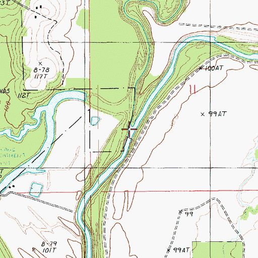 Topographic Map of Chemin-A-Haut Bayou, LA