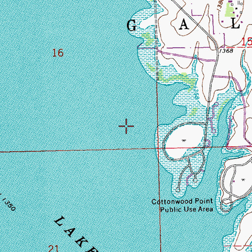 Topographic Map of Township of Gale, KS