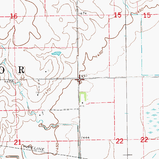 Topographic Map of Township of Superior, KS