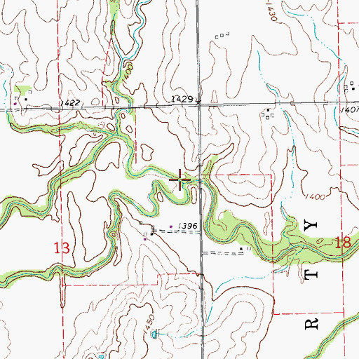 Topographic Map of Stony Brook, KS