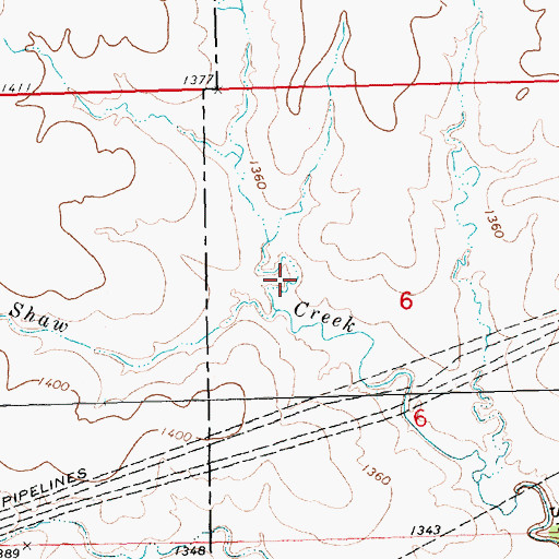 Topographic Map of Goessel Cemetery, KS