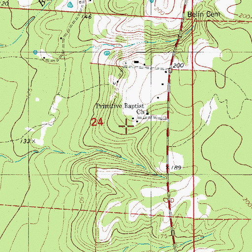 Topographic Map of Child School, AR