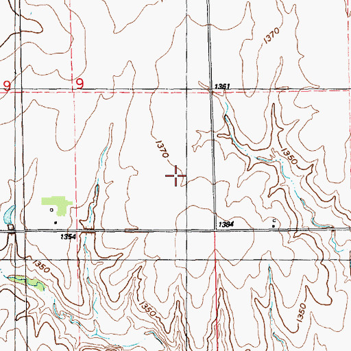Topographic Map of Township of Fairplay, KS