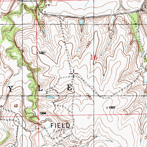 Topographic Map of Township of Doyle, KS
