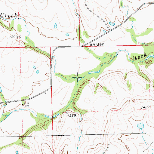 Topographic Map of Yeager Creek, KS