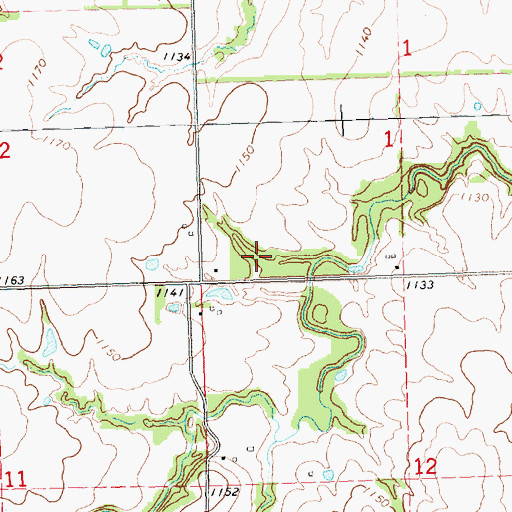 Topographic Map of Township of Elmendaro, KS