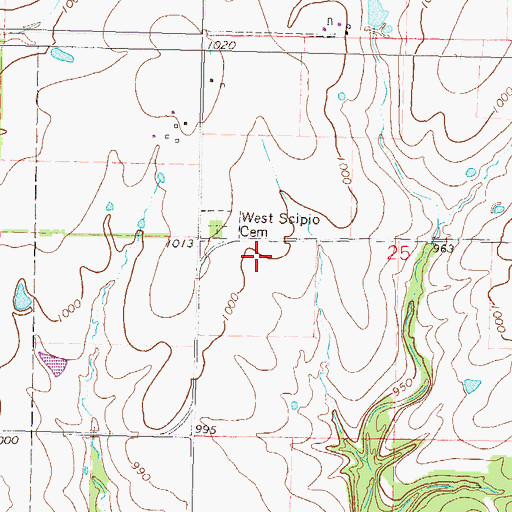 Topographic Map of Township of Putnam, KS