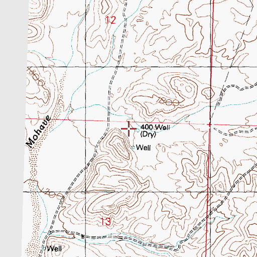Topographic Map of Four Hundred Well, AZ
