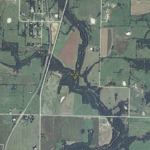 Aerial/Satellite Image of Landers Creek, KS