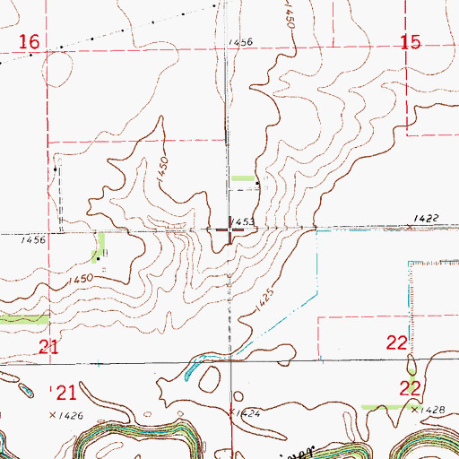 Topographic Map of Township of Alta, KS