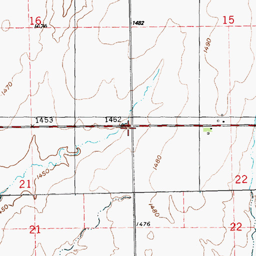 Topographic Map of Township of Summit, KS
