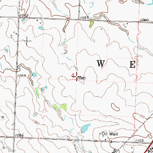 Topographic Map of Township of Welda, KS