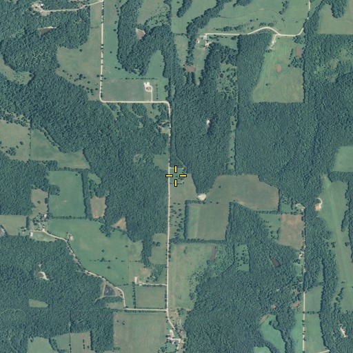 Aerial/Satellite Image of Fisher Cemetery, KS