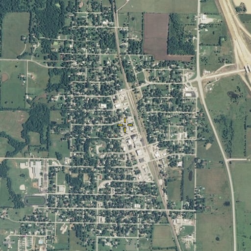 Aerial/Satellite Image of Pleasanton, KS
