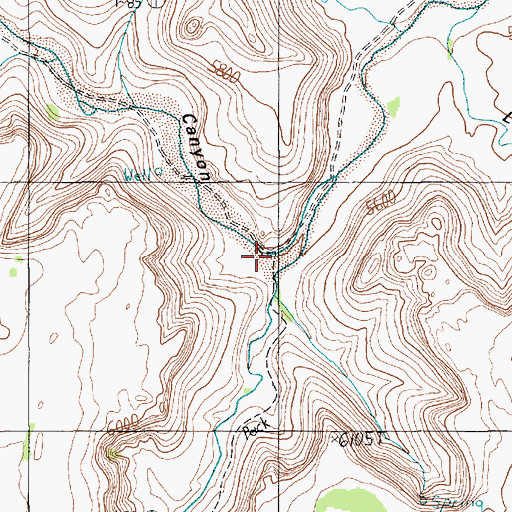 Topographic Map of Adahchijiyahi Canyon, AZ