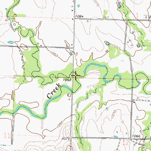 Topographic Map of Varvel Creek, KS