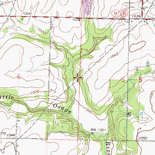 Topographic Map of Township of Rich, KS