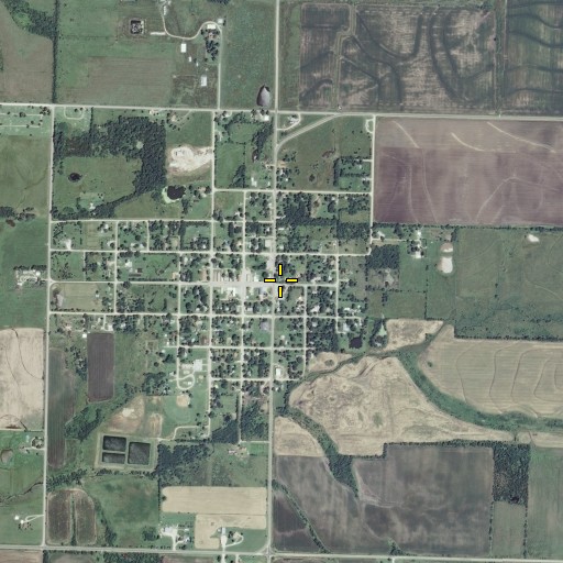 Aerial/Satellite Image of Blue Mound, KS