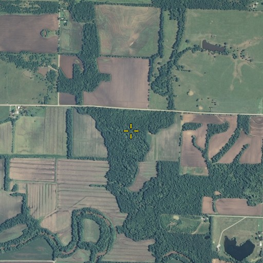 Aerial/Satellite Image of East Laberdie Creek, KS