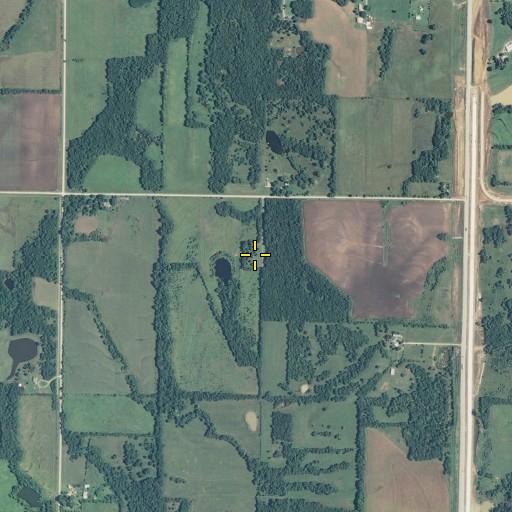 Aerial/Satellite Image of Battlefield Cemetery, KS
