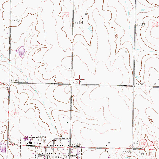 Topographic Map of Township of Jefferson, KS