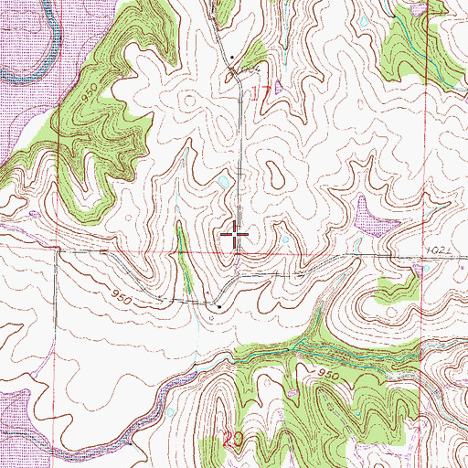 Topographic Map of Township of Ozawkie, KS