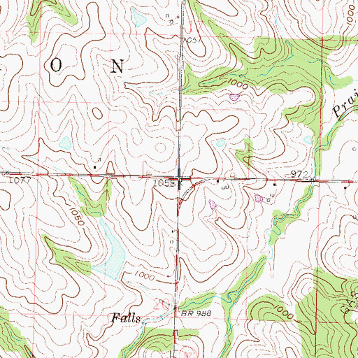 Topographic Map of Edmonds Church, KS