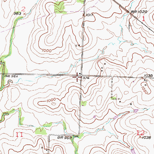 Topographic Map of Victor School (historical), KS