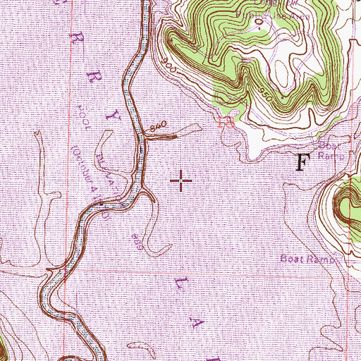 Topographic Map of Perry Lake, KS