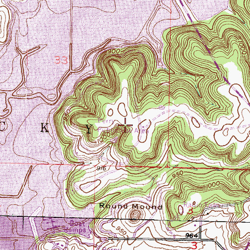 Topographic Map of Perry Public Use Area, KS