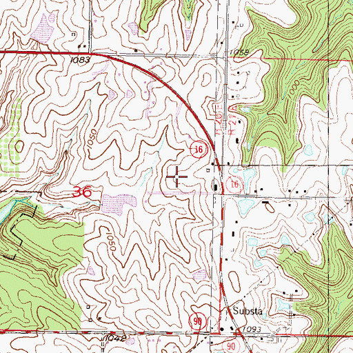 Topographic Map of Township of Tonganoxie, KS