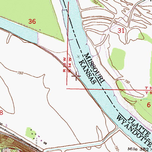 Topographic Map of Connor Creek, KS