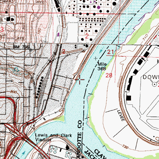 Topographic Map of Jersey Creek, KS